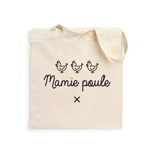 TOTEBAG NATUREL MAMY POULE