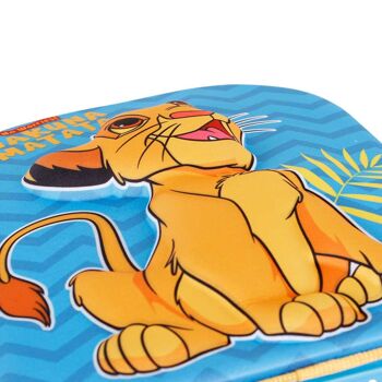 Disney Le Roi Lion Hakuna-3D Sac à dos avec petites roulettes Bleu 5