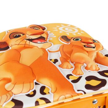 Disney Le Roi Lion Africa-Small Sac à dos 3D à roulettes Jaune 5