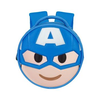 Marvel Captain America Send-Emoji Sac à dos Bleu 2