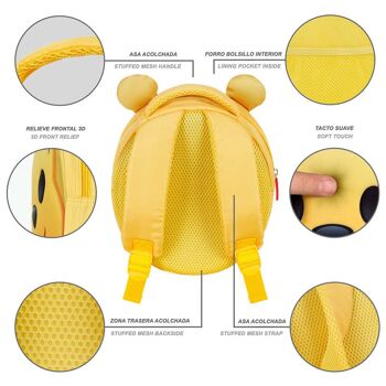 Disney Winnie l'ourson Send-Emoji Sac à dos Jaune 4