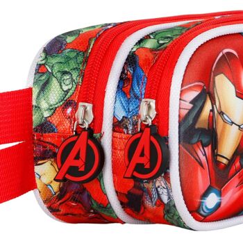 Marvel The Avengers Trousse à crayons 3D massive double multicolore 4