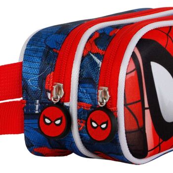 Marvel Spiderman Stronger-Double Trousse 3D Rouge 4