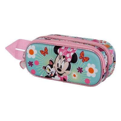 Disney Minnie Mouse Figaro-Doppio astuccio 3D, rosa