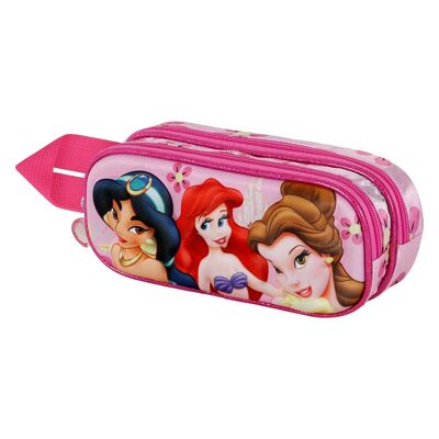 Princesas Disney Palace-Estuche Portatodo 3D Doble, Rosa