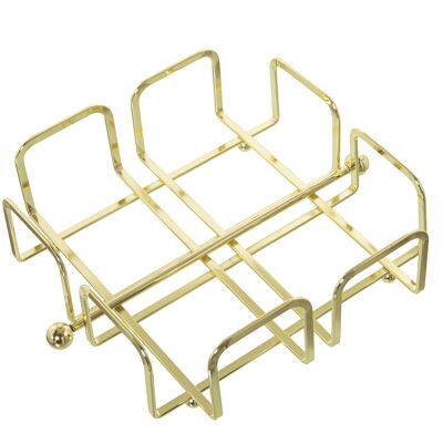 GOLDEN METAL NAPKIN HOLDER 21X21X7CM ST80013