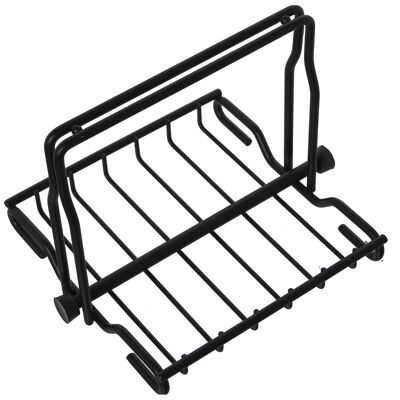 BLACK METAL NAPKIN HOLDER 21X18X15CM ST80009