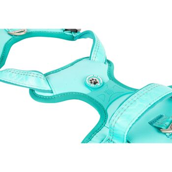 JE T'AI EU!    Harnais de sport pour chien - Matrix 2.0 turquoise 16