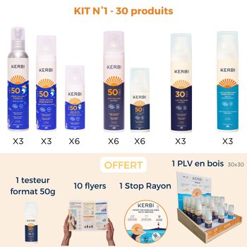 Kit Crème Solaire N°1 - Devenez expert en protections solaires avec Kerbi ☀️ SPF30 SPF 50 2