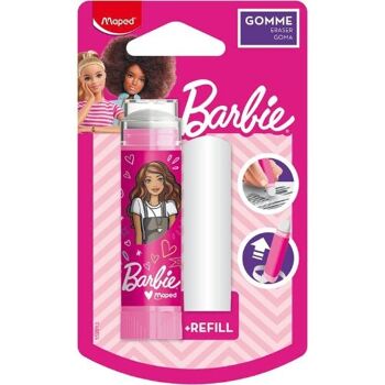 Gomme tube Barbie - Maped - Gomme pratique et propre, scolaire 1
