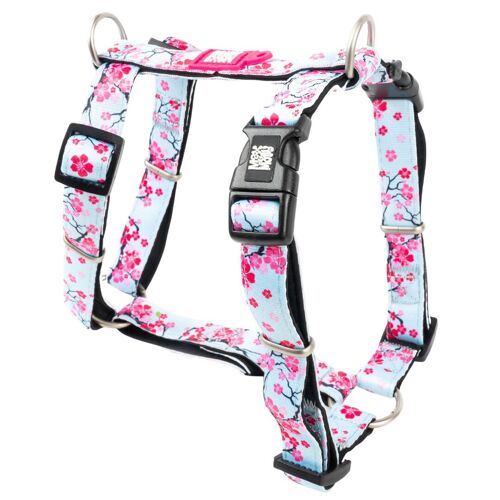 Dog H-Harness - Cherry Bloom