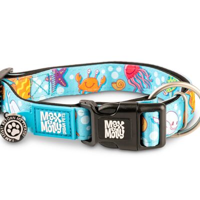 GOTCHA! Smart ID Dog Collar - Blue Ocean