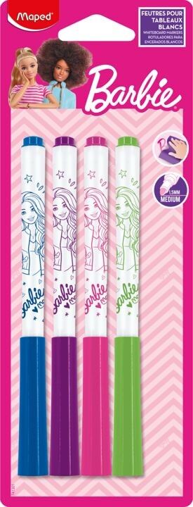 MARKER BARBIE EFFETTO SECCO X4 BLISTER