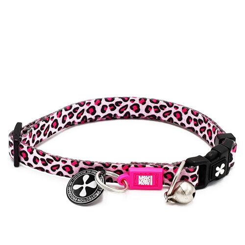 GOTCHA! Smart ID Cat Collar - Leopard Pink