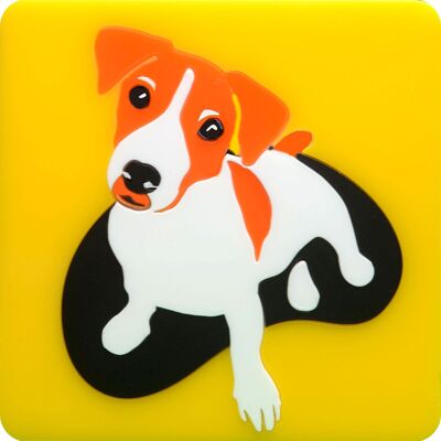 Pannello di design Jack Russell - decorazione d'interni con pittura per cani