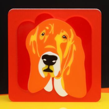 Tableau Pop Basset Hound - panneau chien décoration murale 7