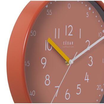 HORLOGE MURALE ACRYLIQUE CHAUDIÈRE SECONDE CONTINUE °30X4CM, BATTERIE:1XAA NON INCLUSE ST86203 2