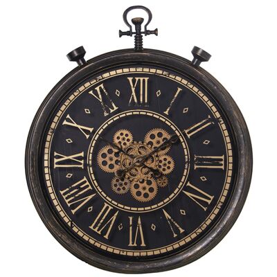 WALL CLOCK ø61CM WITH ACRYLIC MOVEMENT °61X72X8CM, BATTERIES: 3XAA NO INC ST23352