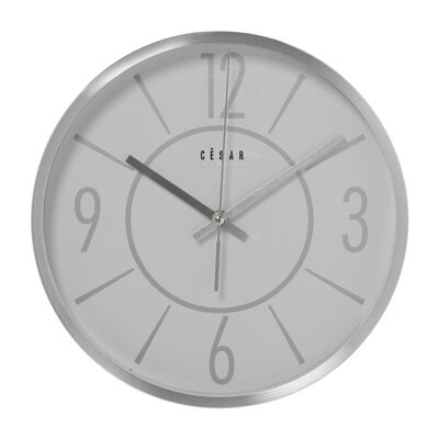 ALUMINUM WALL CLOCK 30CM-CONTINUOUS SECOND MOVEMENT °30X4.5CM-BATTERY:1XAA (NOT INCLUDED ST86110