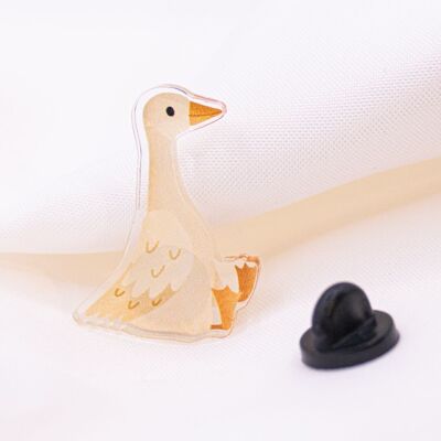 Pin goose acrylic animals - gift goose brooch backpack decoration