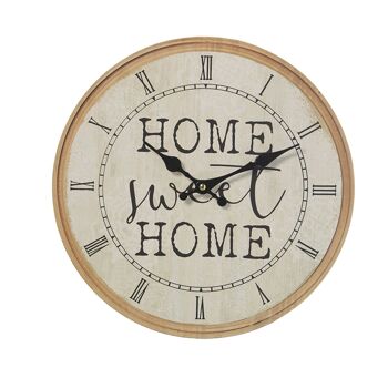 HORLOGE MURALE EN BOIS ø34CM °34X4CM, BATTERIE: 1XAA (NON INCLUSE ST23151 1