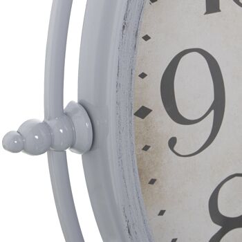 HORLOGE MURALE MÉLAMINE ARGENT, 1 PILE AA NON INCLUSE _°52x5CM, CADRAN:°39CM ST23316 2