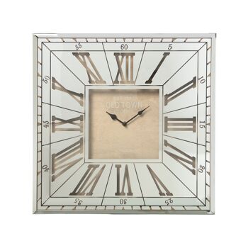 HORLOGE MURALE MÉTAL CHROME/CRISTAL, PILE : 1XAA, 1,5 V (NON INCLUSE 49X4X49CM ST11628 1