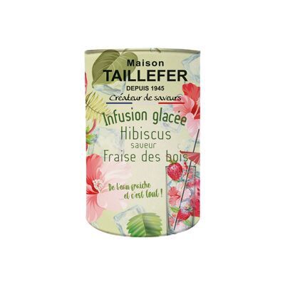 Red Hibiscus iced infusion, wild strawberry flavor 100g MT