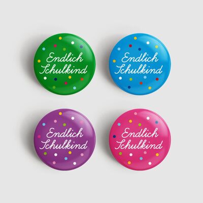 Ansteckbutton "Endlich Schulkind"