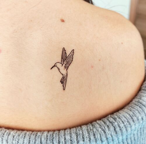 tatouage temporaire colibri (lot de 2)