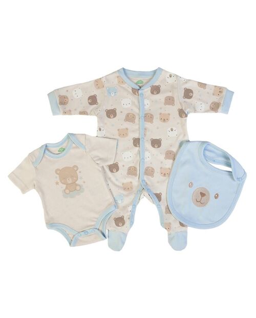 15987 - Organic - Babygrow + body + bib - SS24