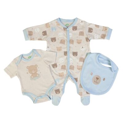 15987 - Organic - Babygrow + body + bib - SS24