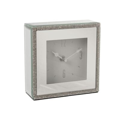 MIRROR TABLE CLOCK, BATTERY: 1XAA, 1.5V (NOT INCLUDED) 14X4.5X14CM ST11604