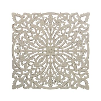 RETABLE OUVERT EN BOIS 60X60CBLANC 60X1,7X60CM, BOIS : DM ST70033 1