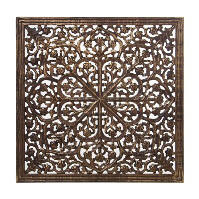 OPEN WOODEN ALTARPIECE 60X60CMBROWN 60X1.7X60CM, WOOD: DM ST70140