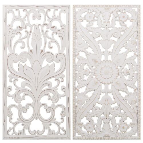 RETABLO MADERA CALADO BLANCODECAPÉ SURTIDO 40X1,5X80CM, MADERA: DM ST70077