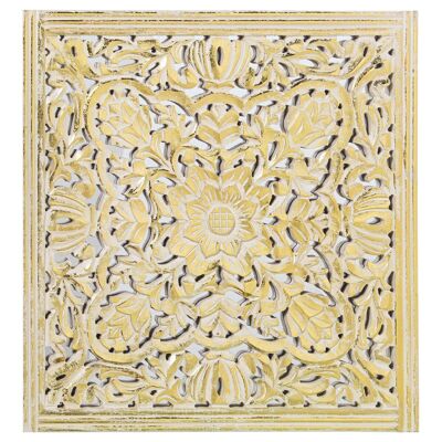 PALA APERTA IN LEGNO CON SPECCHIO 100X100CM ORO 100X2,5X100CM, LEGNO: DM ST70127