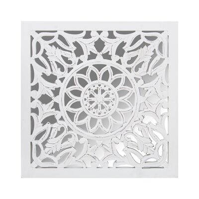 PALA APERTA IN LEGNO CON SPECCHIO 60X60CM BIANCO 60X2,5X60CM, LEGNO: DM ST70113