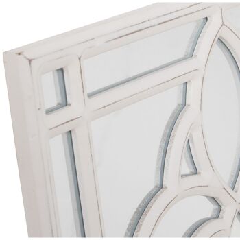 RETABLE OUVERT EN BOIS AVEC MIROIR DECAPÉ BLANC 40X80X1.4CM, BOIS : DM ST70068 2