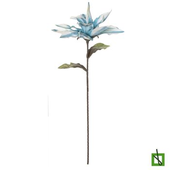 BRANCHE À FLEURS BLEUES 90 CM CAOUTCHOUC EVA + PAPIER _90CM ST27892 2