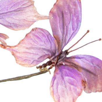 BRANCHE DE PAPILLONS VIOLETTES POLYESTER _35CM ST27463 2