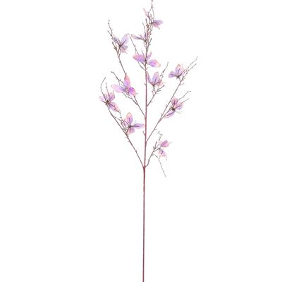 POLYESTER VIOLET BUTTERFLIES BRANCH9 _92CM ST27457