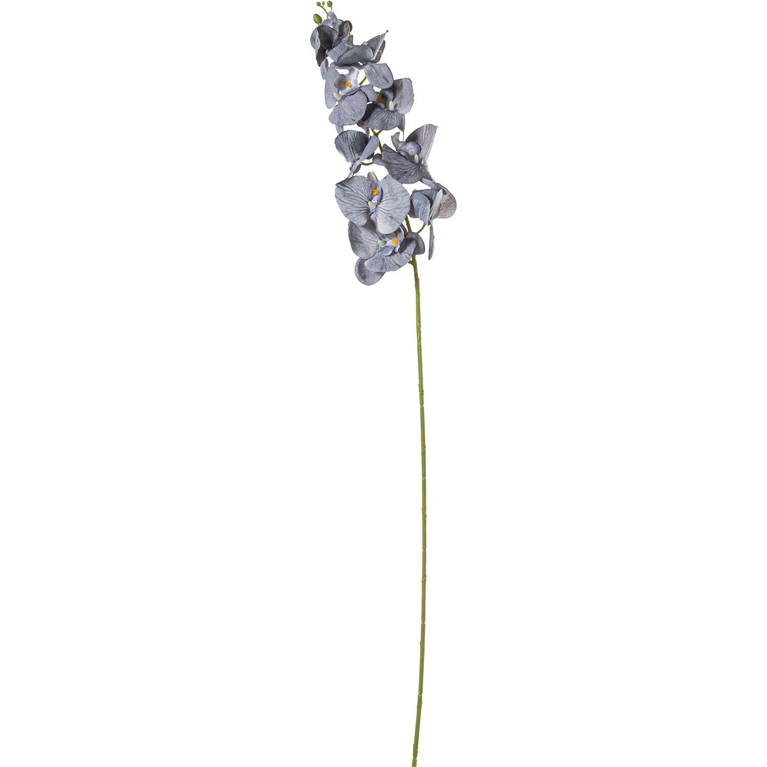 Ramo di orchidea in poliestere blu 100 cm st27472