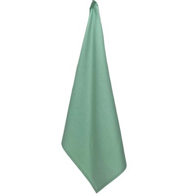 Plain tea towel, “Water green”