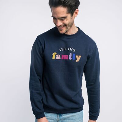 SWEAT NAVY HOMME WE ARE FAMILY