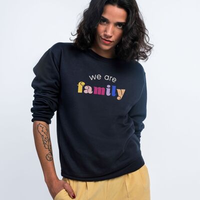 SWEAT NAVY FEMME WE ARE FAMILY
