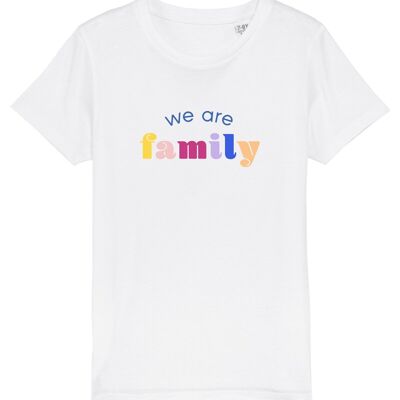 CAMISETA BLANCA DE NIÑA SOMOS FAMILIAR