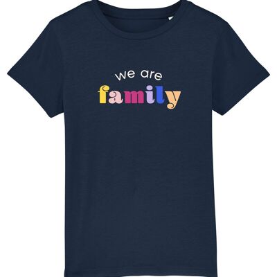 WE ARE FAMILY GIRL’S NAVY TSHIRT