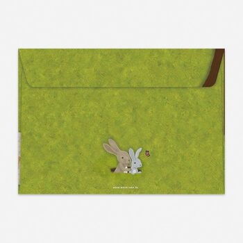 Enveloppes Animaux Pique-nique Printemps Poulets Lapins Parc Nature 5