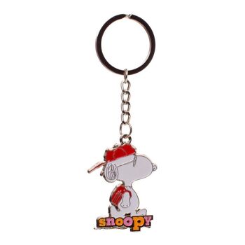 Peanuts - Porte-clés Snoopy métal 10 cm Joe Cool 1